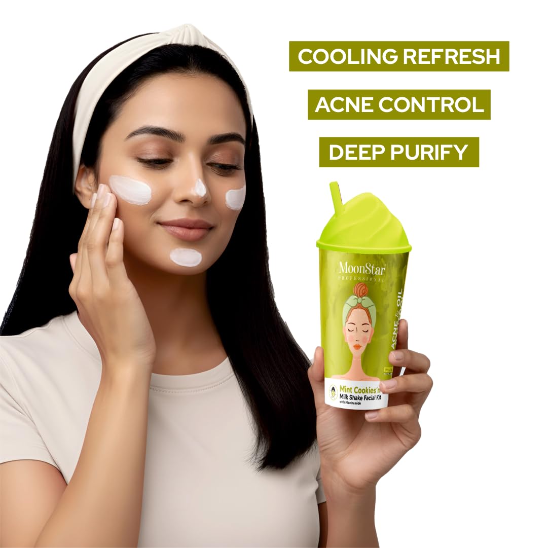 MOON STAR Mint Cookies'N Cream | Milk Shake Facial Kit With